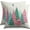 Pink Teal, variant on Winter Christmas Pillow Covers 18x18 Inch Set of 2 Brown Blue Xmas Tree Decorative Throw Pillowcases Outdoor Holiday Seasonal Farmhouse Cushion Cases Decor for Sofa Couch Bed