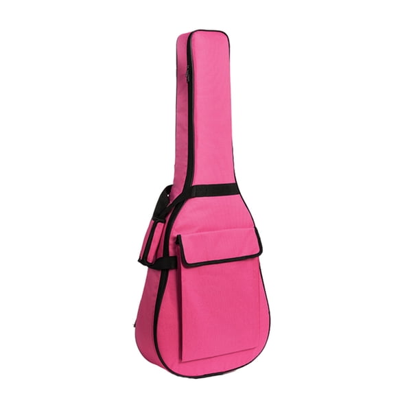 Bolsa para guitarra acústica clásica de tela Oxford antidesgarro, resistente al polvo, para guardar y viajar. 41 pulgadas rosa