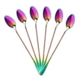 thumbnail image 2 of Coffee Teaspoons, Set of 12 Rainbow Color Coffee Spoon Long-Handle Ice Cream Desert Spoon Cocktail Stir Spoons, 2 of 6
