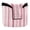 Pink Striped, variant on Haosy Gold Skull Golf Mallet Putter Cover Strong Magnetic Leather Golf Club Headcover Closure