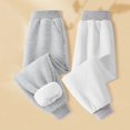 thumbnail image 4 of Hurxie Girls Winter Fleece Lined Pants Toddler Kids Warm Thermal Pants Fleece Pants 13 Years, 4 of 7