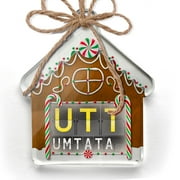 Ornament Printed One Sided UTT Airport Code for Umtata Christmas 2021 Neonblond