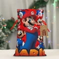 thumbnail image 4 of Yiaed Mario Print Christmas Small Burlap Bags with Drawstring, Burlap Gift Bags Christmas Linen Treat Sacks Gift Wrapping Bags Xmas Holiday Party-Medium, 4 of 7