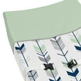thumbnail image 4 of Mod Arrow Grey Navy Mint Changing Pad Cover by Sweet Jojo Designs, 4 of 6