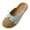 Mint Green, variant on Female Rattan Grass Woven Household Indoor Couples Soft Sole Silent Floor Linen Slippers Ladies' Beach Flip Flops Women's Home Indoor Bowknot Home Linen Slippers Wood Floor Slippers