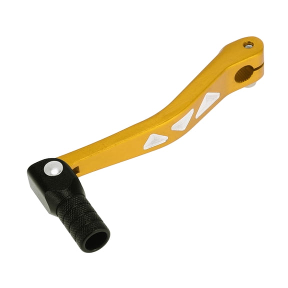 Folding Motorcycle Gear Shifter Lever for Yamaha TTR 50cc Aluminum Alloy Pedal Shift Lever Arm Gold Tone Lever Black Head