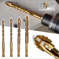 thumbnail image 2 of 4pcs Granites Tile Drill Bit Set Multifunctional Glass/Brick/Cement/Tile Drill Bits for Marble Glass Drilling, 2 of 5