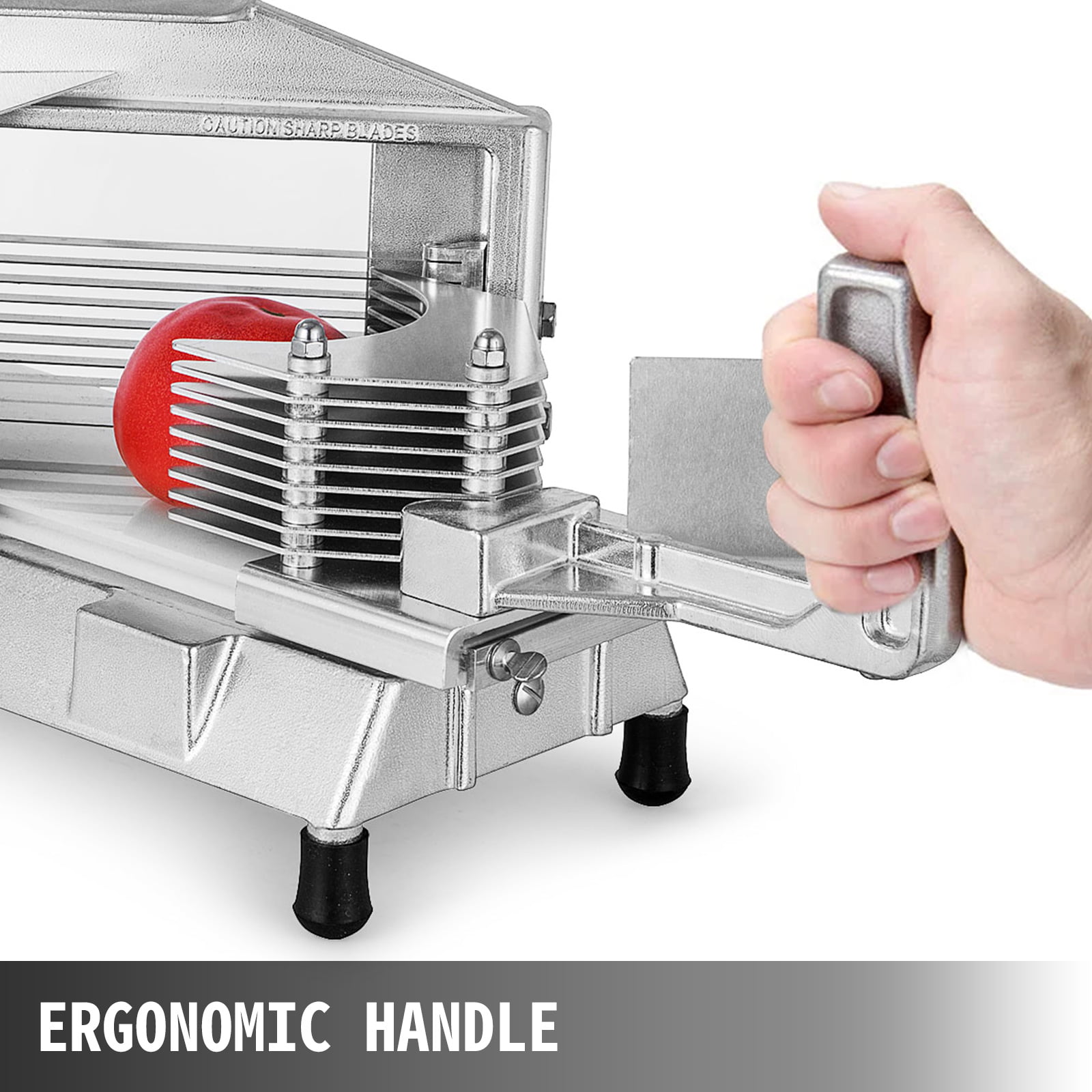 VEVOR Commercial Tomato Slicer 1/4 Heavy Duty Cutter with Built-in Cutting  Board for Restaurant or Home Use