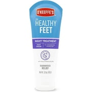 O'Keeffe's Healthy Feet Night Treatment Foot Cream, 3.0 Ounce Tube, Pack of 1