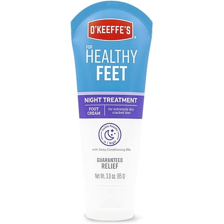 O'Keeffe's Healthy Feet Night Treatment Foot Cream, 3.0 Ounce Tube, Pack of 1