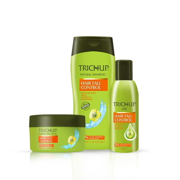 Trichup Anti - Hair Loss Treatment Kit (Hair Fall Control Oil (200Ml), Hair Fall Control Shampoo (200Ml), Hair Fall Control Cream (200Ml) (Pack Of 3) - Trichup Anti - Hair Loss Treatment Kit (Hair Fall Control Oil (200Ml), Hair Fall Control Shampoo (200Ml), Hair Fall Control Cream (200Ml) (Pack Of 3) -