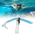thumbnail image 4 of Tuba de Natation Réduit, Tuba de Natation sur Tour, Tube de Respiration en Silicone avec Attelle de Tête Réglable pour la Plongée en Apnée, 4 of 7