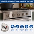 thumbnail image 6 of Stove Burner Knobs DG64-00473A Replacement Compatible with Samsung Gas Range 5Pcs, Repalce NX58H5600SS, NX58K7850SS, NX58F5700WS, 6 of 7