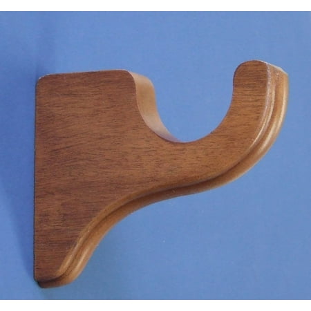 Support Bracket In Estate Oak For 2 Inch Drapery Rod 1 Pack
