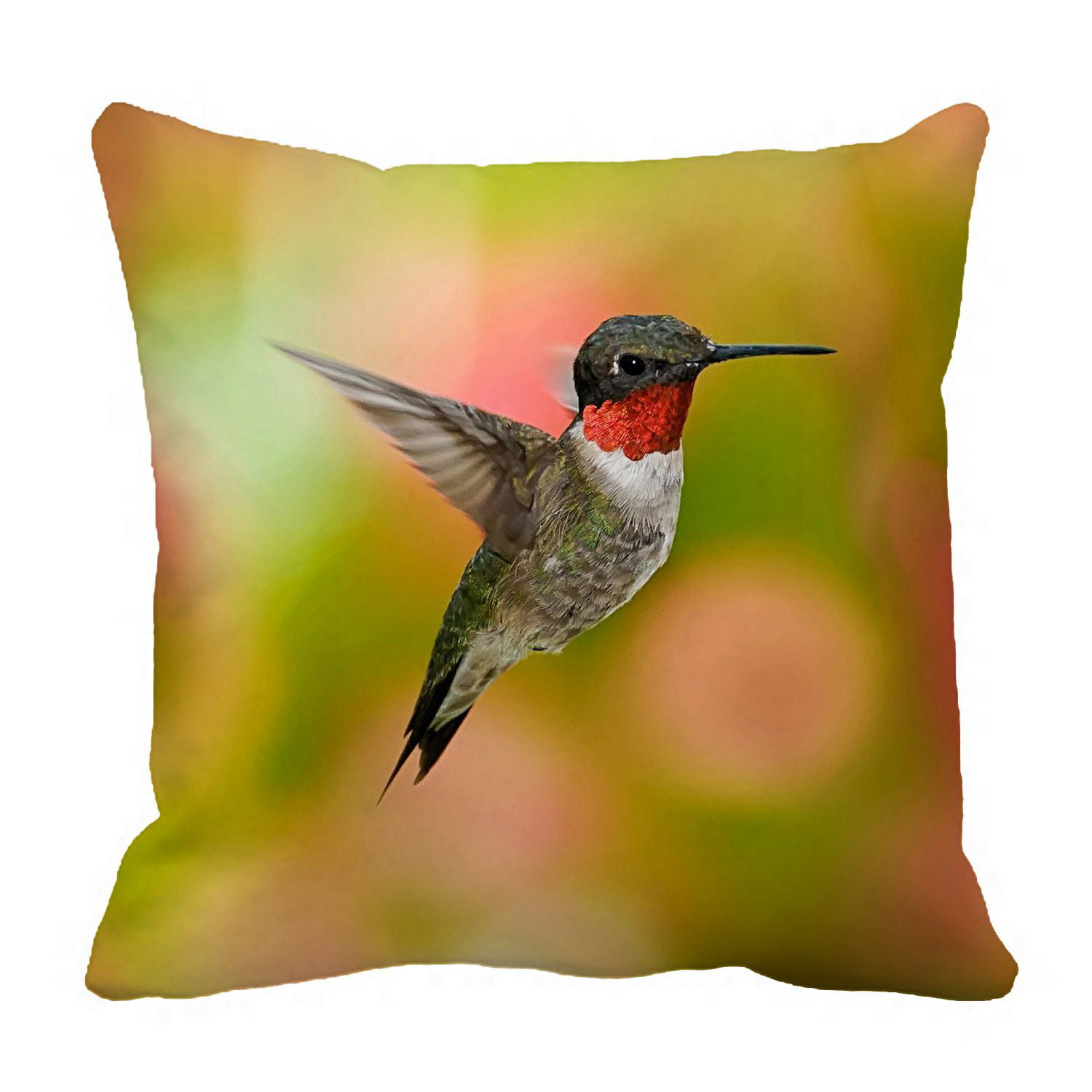 Pillow Case Sofa Home Decor Cushion Cover Hummingbird 18'Cotton Linen Animal