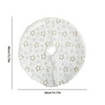 thumbnail image 3 of Mecorevxz Faux Fur Christmas Tree Skirt 15in,Xmas White Small Tabletop Christmas Tree Skirt(B), 3 of 7