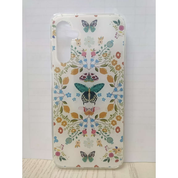 CASEFIV for Samsung Galaxy A14 5G Case, Gold Glitter Bling Marble Hard PC Slim Fit Shockproof Full Body Rugged Drop Protective Phone Cover for Women Girls Men,Butterfly Lanterns