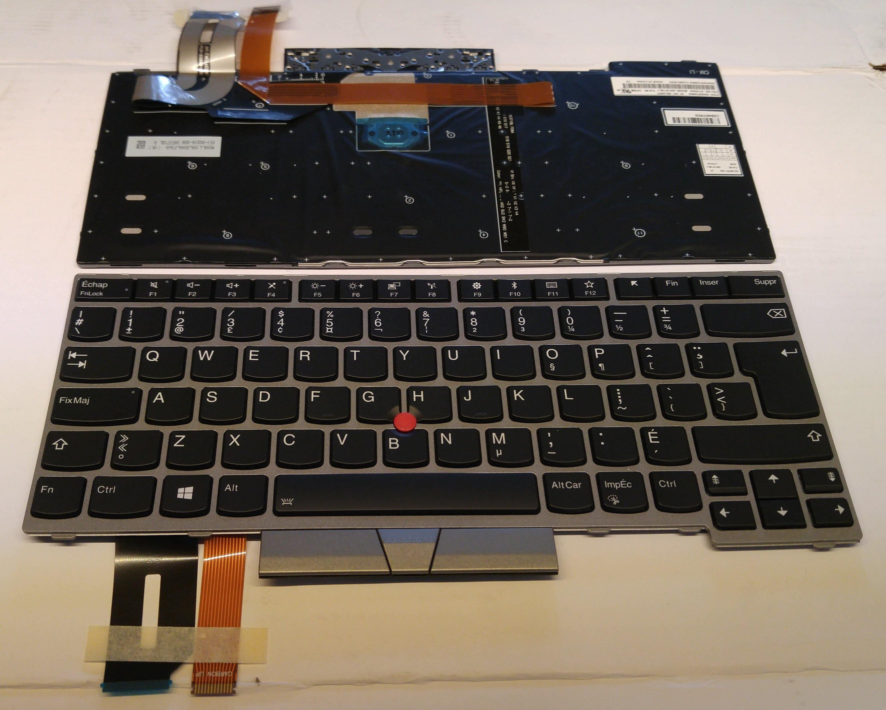 New Lenovo Thinkpad L390 L480 L490 T480S T490 T495 Keyboard Silver 