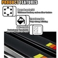 thumbnail image 3 of 4PCS Tri-Color Door Sill Protectors, Carbon Fiber Threshold Protection, Front/Rear Plate Step Guard, Anti-Scratch Entry Guard Sticker for Highlander Tacoma TRD 4Runner Rav4 (Red), 3 of 6