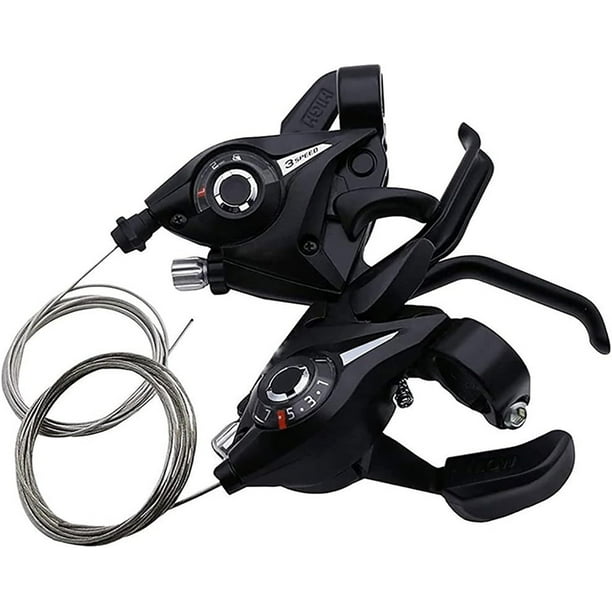 2 uds profesional 3x7/8 21/24 velocidad bicicleta MTB bicicleta palanca de freno derecho izquierdo palanca de cambios bicicleta de montaña palanca de freno de velocidad variable