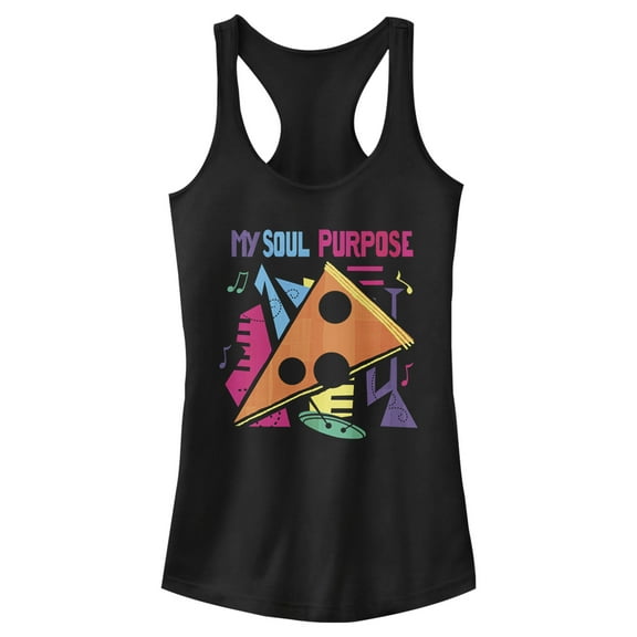 Junior's Soul Find Your Purpose Racerback Tank Top Black Large