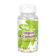 VegLife B-Complex, Vegan | For Healthy Energy Metabolism, Heart & Brain Function, Skin & Nails, Stress & Mood Support | Vegan | 50 Tablets