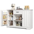 thumbnail image 6 of Sideboard Cabinet with Storage, Lofka Coffee Bar Cabinet with Drawer,  Buffet Cabinet Adjustable Shelves,  White, 6 of 7