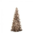 thumbnail image 1 of Taupe And Gold Feather Tree With Glitter Statuette, 1 of 1