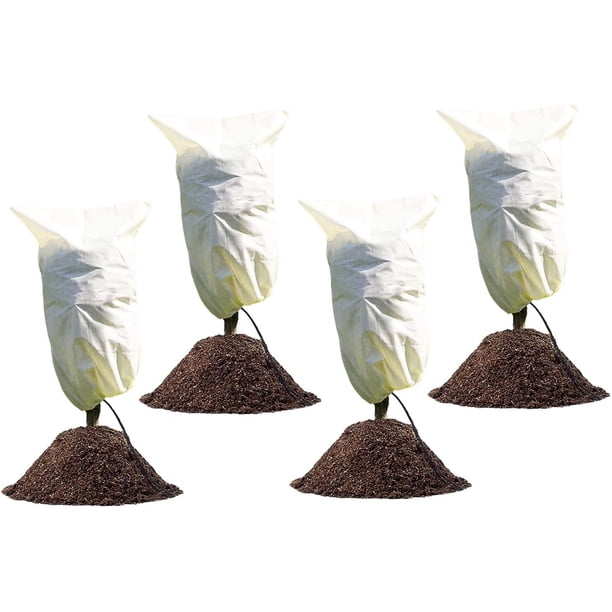 Piezas de cobertor de invierno para plantas, cobertor de invierno para plantas, vela de invierno, cobertor de invierno para árboles, cobertor de invierno para palmeras ajustable con cordón Vhermosa
