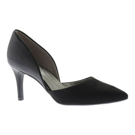 womens bandolino grenow kitten-heel pumps, black/black