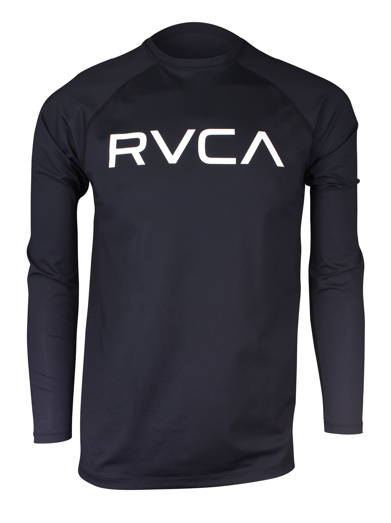RVCA Mens VA Sport Micro Mesh LS Surf TShirt Black