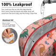 thumbnail image 5 of Womens Pink Colorful Dinosaurs Pattern Lunch Box for Work,Insulated Lunch Bag for Women,Loncheras Para Mujer,Leakproof Adult Lunch Bag for Work,Beach,Travel,Picnic,Camping, 5 of 7