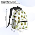 thumbnail image 2 of Yield Avocado Friends Print Backpack for Women Men, Lightweight Casual Travel Daypack, Classic Basic College Backpack, Middle School Bag, 2 of 5