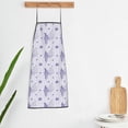thumbnail image 3 of Goofa Bib Apron, Unisex Aprons Adjustable Waterdrop Resistant Cooking Kitchen Apron for Chef, Bouquet and Lavender Flowers Pattern Apron Bulk, 3 of 5