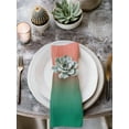 thumbnail image 2 of Red Green Ombre Cloth Napkins Set of 6 Reusable Dinner Napkins, Modern Art Gradient Orange Cocktail Napkin Washable Table Napkins for Wedding/Holiday Party/Baby Shower 20"x20", 2 of 7