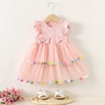 thumbnail image 2 of Hihipz Toddler Girls Dresses Sleeveless Colorful Skirt Ball Mesh Tulle Dress Summer Beach Party Kids Girls Lovely Dresses,18 -24 Months, 2 of 9