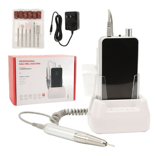 Taladro de uñas recargable, lima de manicura recargable 0 Lima de uñas recargable Taladro de uñas eléctrico recargable elaborado por expertos