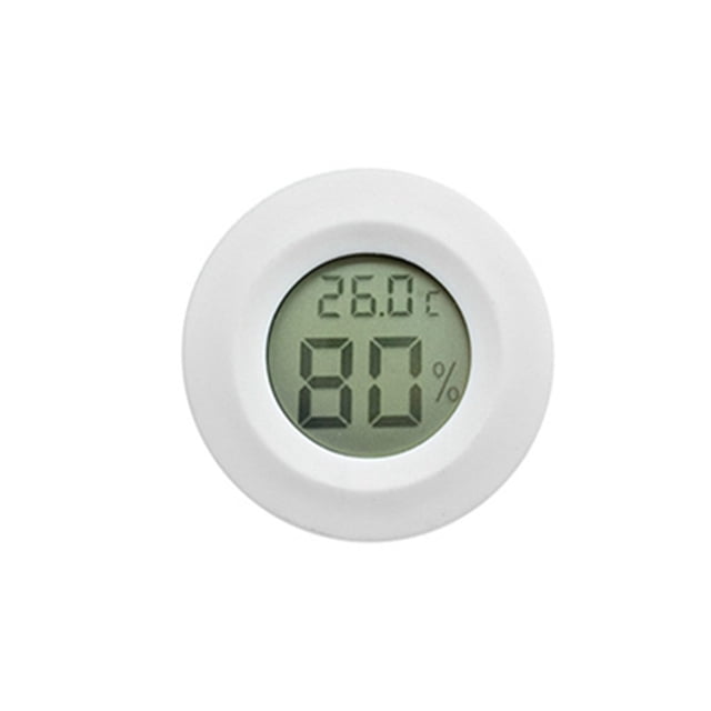 Seitruly Termómetro electrónico integrado Pantalla LCD Medidor de temperatura Detector Botón Indicador de Herramienta de plástico Hogar Type3 NO3