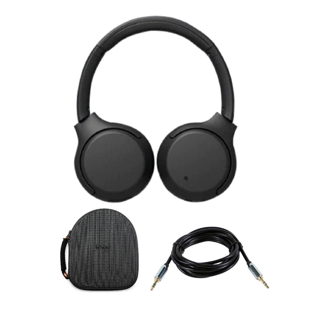 Sony WHXB700 Wireless Extra Bass Headphones (Black) with AUX Cable and