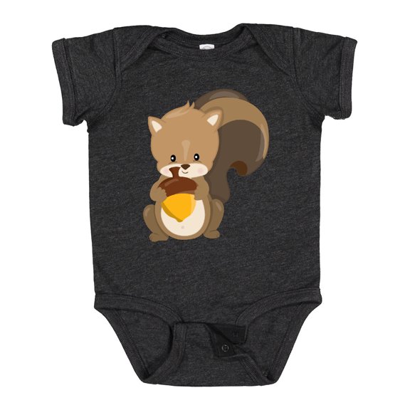 Inktastic Cute Woodland Animal Squirrel Boys or Girls Baby Bodysuit