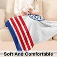 thumbnail image 5 of Initial J Blanket for Men,4th of July Patriotic Birthday Gifts for Him Dad, Monogrammed Anniversary USA Flag Blanket for Husband, The Man The Myth The Legend Gift Ideas 60"x 50"in, 5 of 5