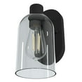 thumbnail image 5 of Hunter - Lochemeade 1-light Natural Black Iron, Small Sconce Light, Dimmable, Modern Style, for Bedrooms, Dining, Living Rooms - 19776, 5 of 8