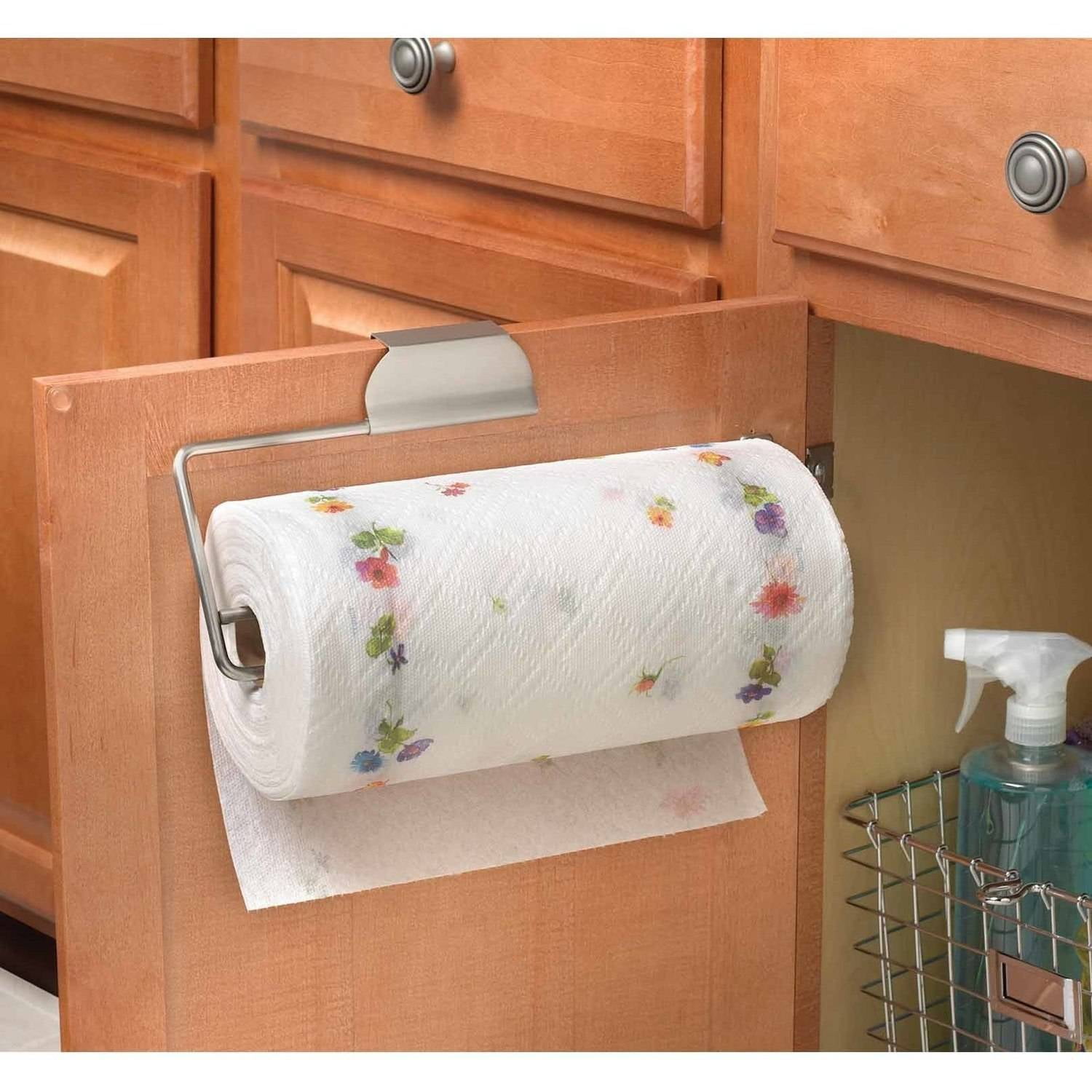 Good Looking over the door kitchen towel bar Spectrum Diversified 76771 Over The Door Paper Towel Holder Walmart Com