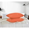 thumbnail image 4 of Parkdale Set of 2 Ultra Soft Microfiber Zippered Pillow Cases (Standard, Coral), 4 of 7