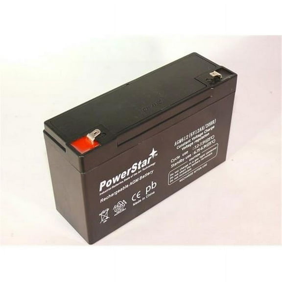 PowerStar  6V 1.2Ah GE Interlogix 60-914 Back-Up Battery for GE Simon 3 & GE XT Panel