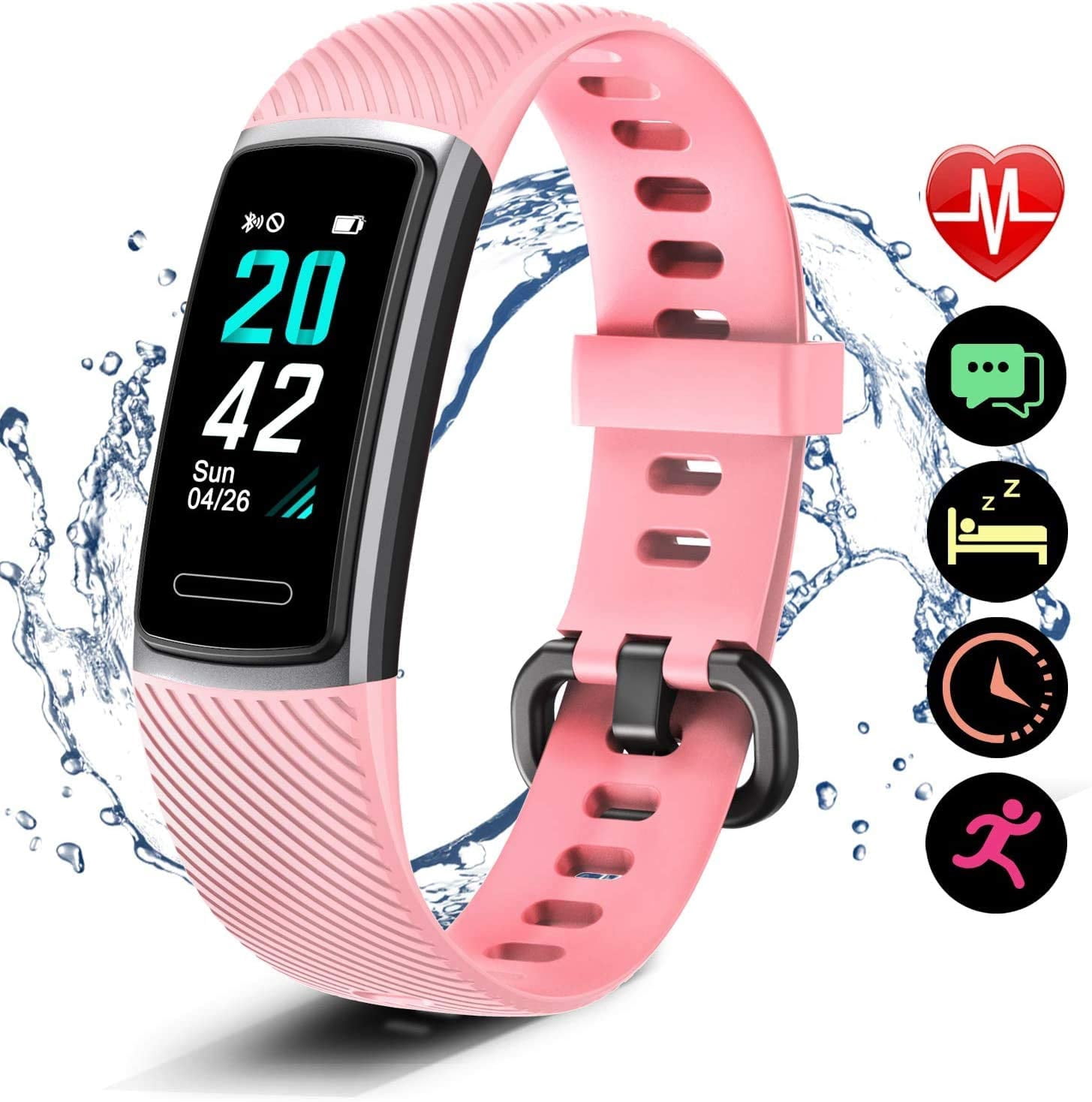 waterproof IP68 activity tracker 