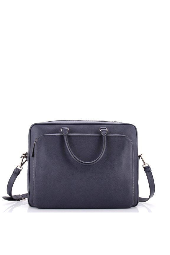 Pre-Owned Convertible Travel Briefcase Saffiano Leather By Rebag