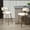 Beige, variant on Peispie 25" Counter Height Bar Stools Set of 2, Modern Corduroy Barstools with Low Back and Gold Metal Legs, Padded Kitchen Island Chairs with Footrest for Home Bar, Grey