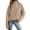 Khaki, variant on Short Pullover Sweater Autumn Solid Color Knit Top Fashion Versatile Turtleneck Fall Sweater Yellow A
