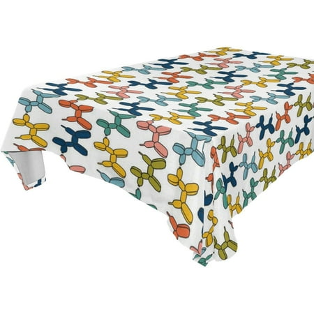

POPCreation Dog Themed Pattern Tablecloth 60x120 inches